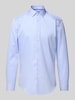Jake*s Slim fit zakelijk overhemd met knoopsluiting Bleu