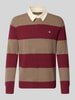 GANT sweter z czystej bawełny o kroju regular fit Bordowy