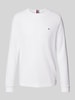 Tommy Hilfiger Longsleeve mit Logo-Stitching Weiss