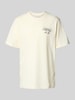 Les Deux T-shirt met ronde hals, model 'Orchard' Offwhite