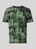 MCNEAL T-Shirt im Allover-Look mit Rundhalsausschnitt Khaki