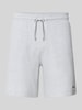 HUGO Regular Fit Sweatshorts aus Baumwoll-Mix Modell 'AUSTIN' Mittelgrau