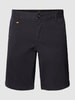 BOSS Orange Slim Fit Chino-Shorts mit Eingrifftaschen Black