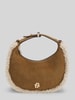 BOSS Umhängetasche mit Shearlingrand Camel