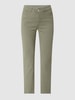 MAC Slim Leg Jeans mit Stretch-Anteil Modell 'Dream Chic' Olivgrün