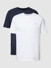 Marc O'Polo T-Shirt mit gerader Passform und Rundhalsausschnitt Weiss