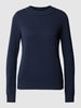 Esprit Strickpullover mit Strukturmuster Marine