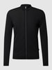 MAERZ Muenchen Gebreid jack met labeldetails, model 'summer' Zwart