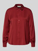 MSCH Copenhagen Regular fit overhemdblouse met viscose, model 'Sandelina' Donkerrood