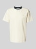 Forét T-Shirt mit Label-Stitching Modell 'HONEY' Offwhite