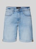 Blend Regular Fit Jeansshorts im 5-Pocket-Design Hellblau