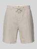 Scotch & Soda Regular Fit Shorts aus Baumwoll-Leinen-Mix Modell 'Seasonal core' Hellgrau