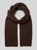 Marc O'Polo Schal aus Woll-Mix Dunkelbraun Melange