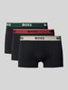 BOSS Trunks mit Label-Bund Modell 'Power' im 3er-Pack Black