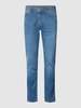 Christian Berg Men Slim Fit Jeans mit Stretch-Anteil – Light Denim Hellblau meliert