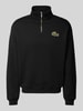 Lacoste Sweatshirt mit Logo-Badge Black