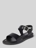 Tamaris Sandalette aus Leder mit Klettverschluss Black
