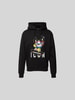 Dsquared2 Oversized Hoodie aus Baumwolle Black