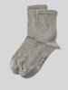 Christian Berg Woman Socken mit Label-Detail im 2er-Pack Mittelgrau Melange