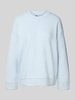 Pieces Oversized Strickpullover mit Crew Neck Modell 'ORLY' Hellblau