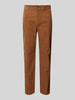 Tommy Hilfiger Regular fit corduroy broek met riemlussen, model 'DENTON' Kaki