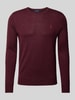 Polo Ralph Lauren Strickjacke mit Logo-Stitching Bordeaux