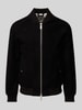 SELECTED HOMME Regular Fit Bomberjacke aus echtem Ziegenleder Modell 'ARCHIVE' Black