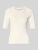 Christian Berg Woman Slim Fit T-Shirt im Halbarm-Design Ecru