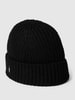 Cinque Beanie mit Label-Detail Modell 'Modesto' Schwarz