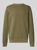 G-Star Raw Sweatshirt met labelstitching Olijfgroen