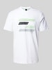 BOSS Green T-shirt z nadrukowanym motywem Biały