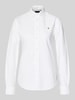 Polo Ralph Lauren Overhemdblouse met logostitching, model 'Kendal' Wit