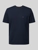 Tommy Hilfiger Regular fit T-shirt van puur katoen Marineblauw