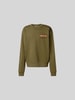 Marni Sweatshirt mit Label-Detail Oliv