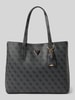 Guess Shopper mit Label-Applikation Modell 'MERIDIAN GIRLFRIEND TOTE' Graphit