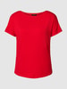 More & More T-Shirt mit U-Boot-Ausschnitt Rot