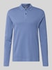 Christian Berg Men Regular Fit Poloshirt aus reiner Baumwolle Jeansblau