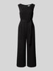 Jake*s Collection Jumpsuit mit Taillengürtel Black