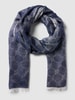 JOOP! Collection Schal mit Allover-Muster Marineblau