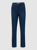 Brax Jeans mit Label-Patch aus Leder Modell 'Carola' Blau