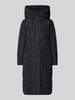 khujo Gewatteerde lange jas met capuchon, model 'TEPLE' Marineblauw