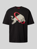 HUGO T-Shirt mit Motiv-Print Modell 'Danirick' - HUGO X RB Black