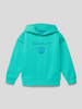Gant Hoodie met labelstitching Mint