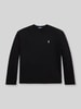 Polo Ralph Lauren Relaxed Fit Langarmshirts aus reiner Baumwolle Black