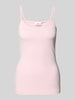 s.Oliver RED LABEL Slim Fit Trägertop aus Baumwoll-Mix Rosa