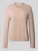 Tom Tailor Regular fit gebreide pullover van een mix van katoen en kasjmier
 Taupe gemêleerd
