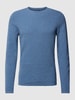 MCNEAL Strickpullover mit Strukturmuster Rauchblau Melange