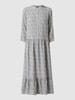 Montego Maxi-jurk met all-over motief  Lichtblauw