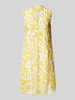 Marc O'Polo Knielanges Kleid mit Tunikakragen Gelb Melange