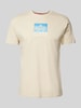 Alpha Industries T-Shirt mit Label-Print Offwhite